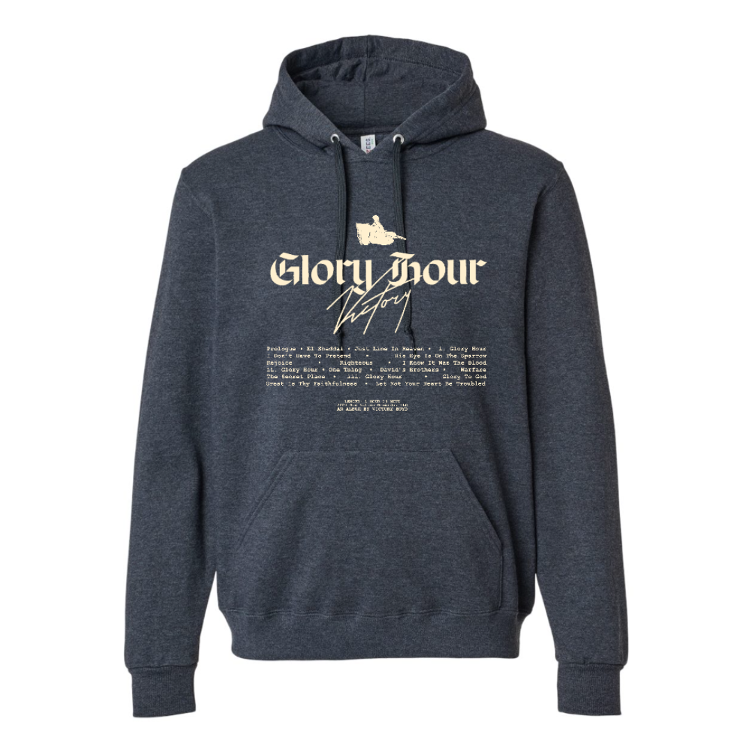 Victory Glory Hour Track-list Hoodie Grey